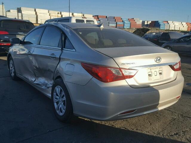 5NPEB4ACXBH152633 - 2011 HYUNDAI SONATA GLS BEIGE photo 3