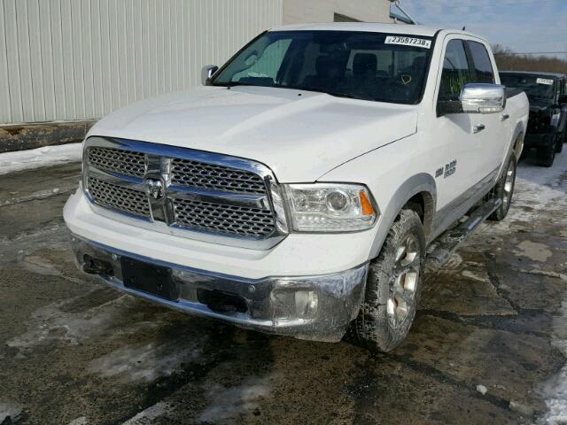 1C6RR7NT7ES125380 - 2014 RAM 1500 LARAM WHITE photo 2