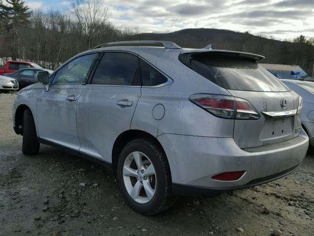 JTJBK1BA3D2458976 - 2013 LEXUS RX 350 SILVER photo 3