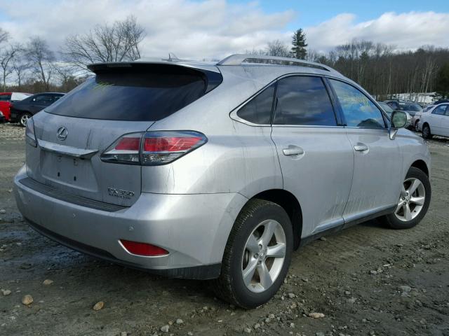 JTJBK1BA3D2458976 - 2013 LEXUS RX 350 SILVER photo 4