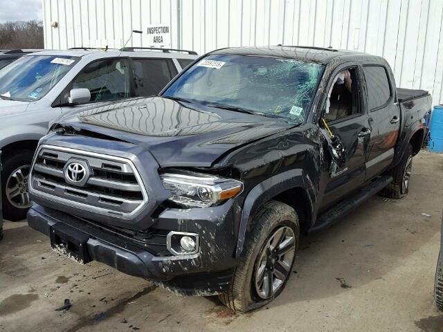 3TMGZ5AN5HM119005 - 2017 TOYOTA TACOMA DOU BLACK photo 2