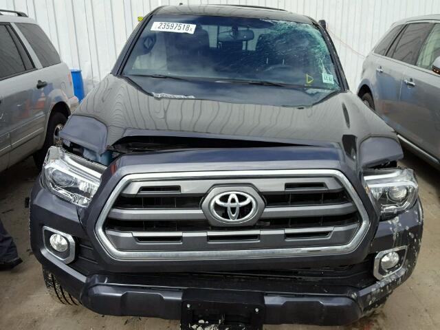 3TMGZ5AN5HM119005 - 2017 TOYOTA TACOMA DOU BLACK photo 9