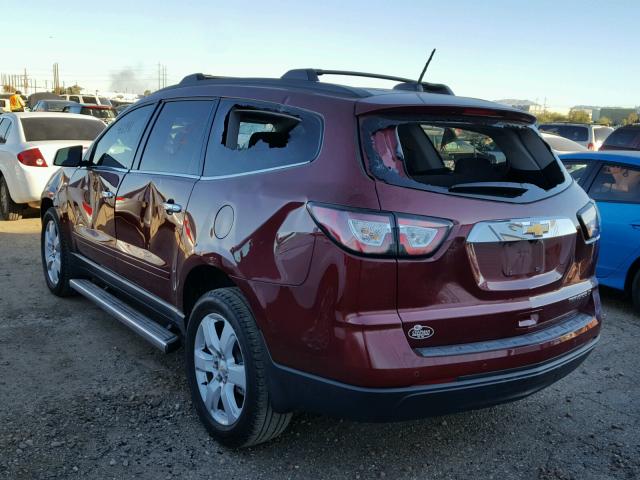 1GNKRGKDXGJ268377 - 2016 CHEVROLET TRAVERSE L BURGUNDY photo 3