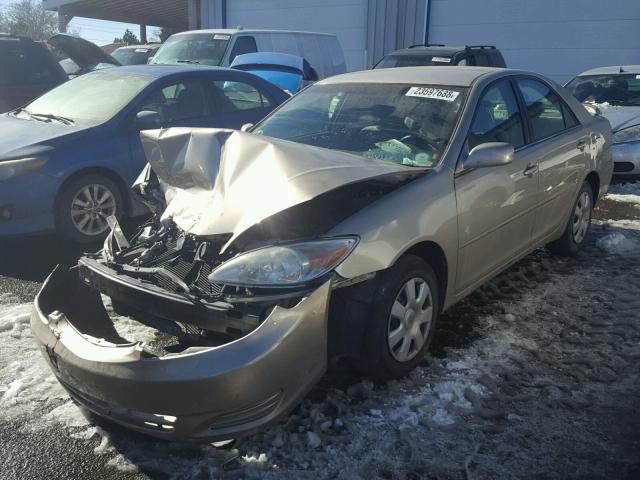 4T1BE32K74U376148 - 2004 TOYOTA CAMRY LE BEIGE photo 2