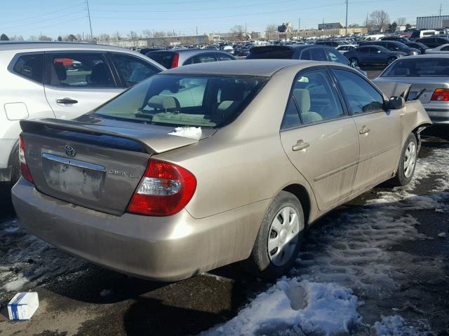 4T1BE32K74U376148 - 2004 TOYOTA CAMRY LE BEIGE photo 4