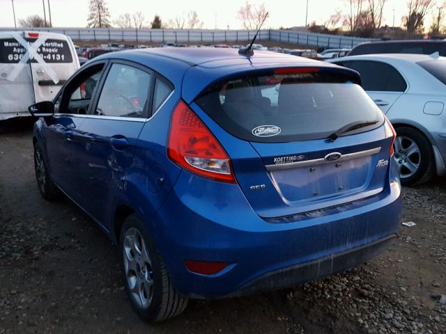 3FADP4FJ3BM135337 - 2011 FORD FIESTA SES BLUE photo 3