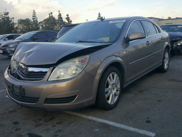 1G8ZS57N08F151214 - 2008 SATURN AURA XE BROWN photo 2