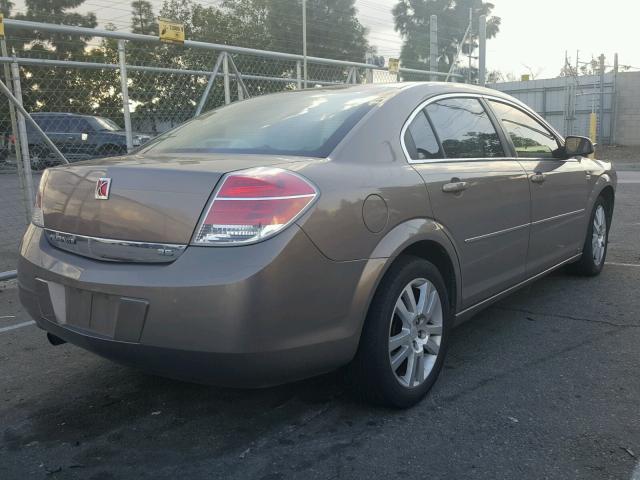 1G8ZS57N08F151214 - 2008 SATURN AURA XE BROWN photo 4