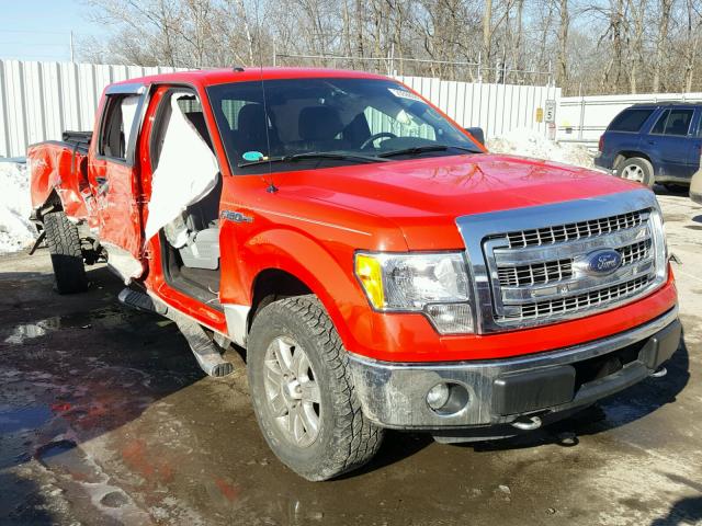 1FTFW1ET8DFD09798 - 2013 FORD F150 SUPER RED photo 1