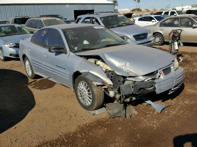 1G2NE52E1XC584077 - 1999 PONTIAC GRAND AM S SILVER photo 1