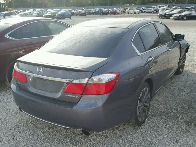 1HGCR2F57EA151129 - 2014 HONDA ACCORD SPO GRAY photo 4