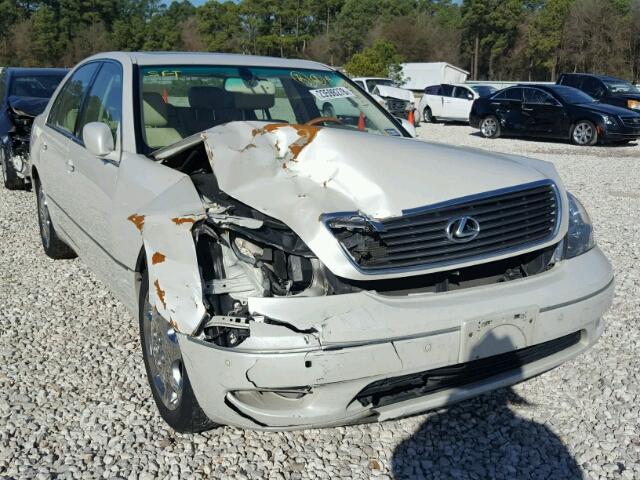 JTHBN30F830105632 - 2003 LEXUS LS 430 WHITE photo 1