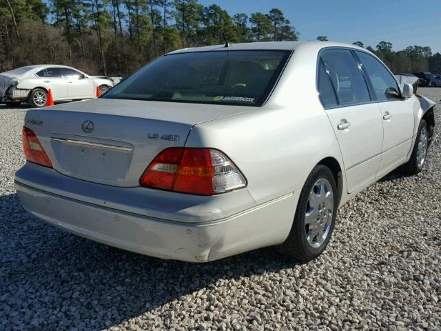 JTHBN30F830105632 - 2003 LEXUS LS 430 WHITE photo 4