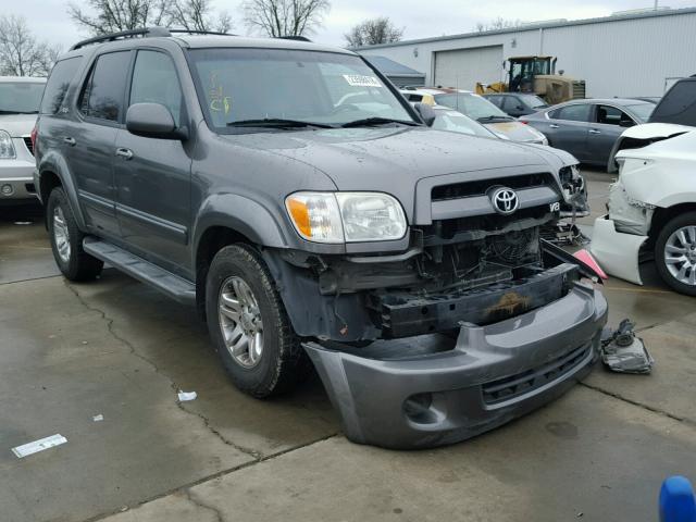 5TDZT34A77S289890 - 2007 TOYOTA SEQUOIA SR GRAY photo 1