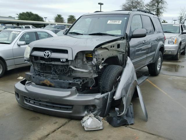 5TDZT34A77S289890 - 2007 TOYOTA SEQUOIA SR GRAY photo 2