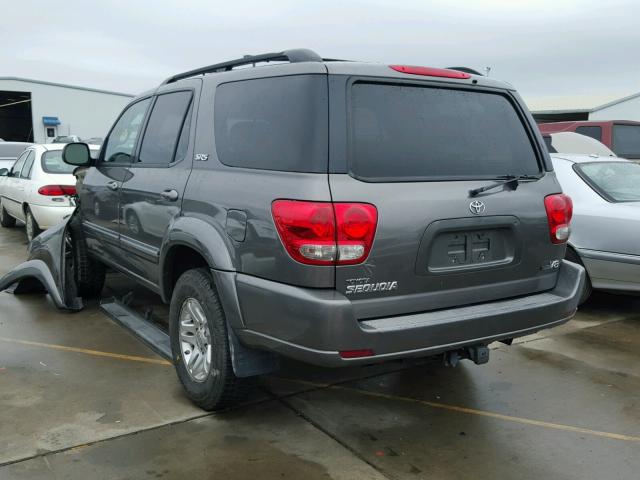 5TDZT34A77S289890 - 2007 TOYOTA SEQUOIA SR GRAY photo 3