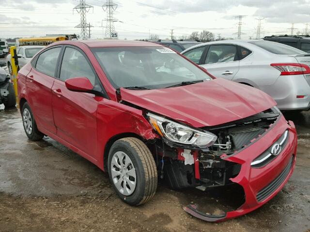 KMHCT4AE4GU156353 - 2016 HYUNDAI ACCENT SE RED photo 1