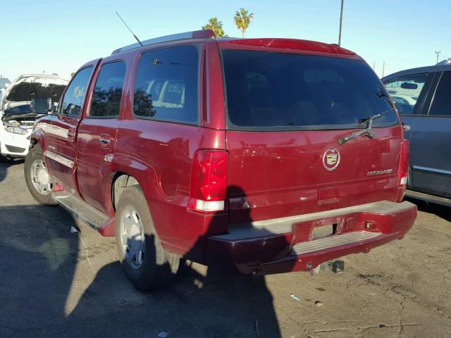 1GYEC63T62R103700 - 2002 CADILLAC ESCALADE L BURGUNDY photo 3