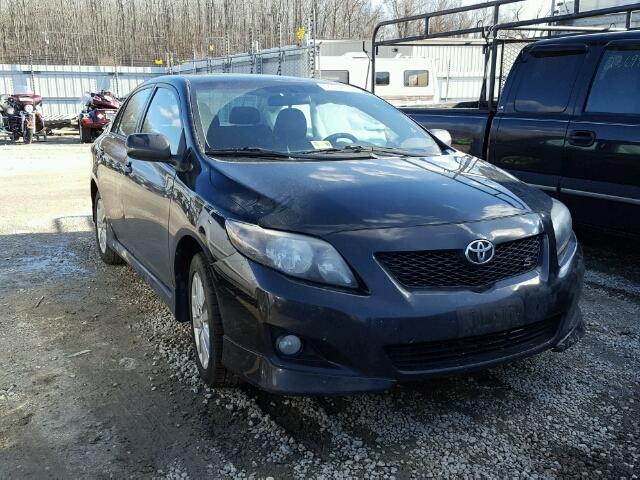 2T1BU4EEXAC483755 - 2010 TOYOTA COROLLA BA BLACK photo 1