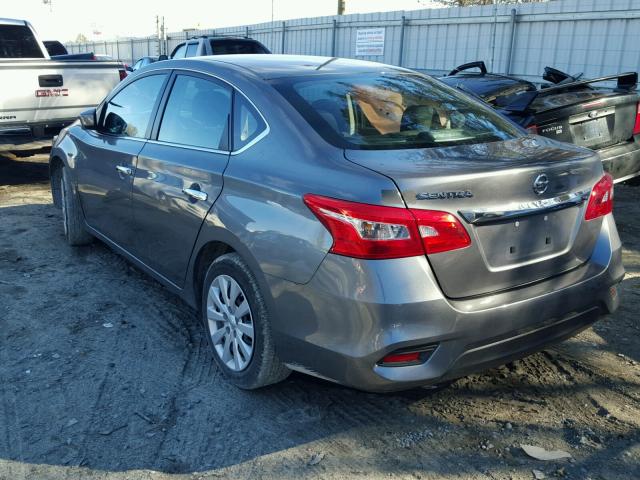 3N1AB7APXGY283173 - 2016 NISSAN SENTRA S CHARCOAL photo 3