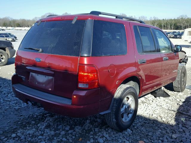 1FMZU63K14UB62953 - 2004 FORD EXPLORER X BURGUNDY photo 4