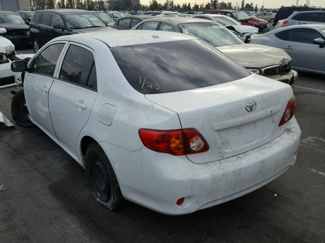 JTDBL40E599071920 - 2009 TOYOTA COROLLA BA WHITE photo 3