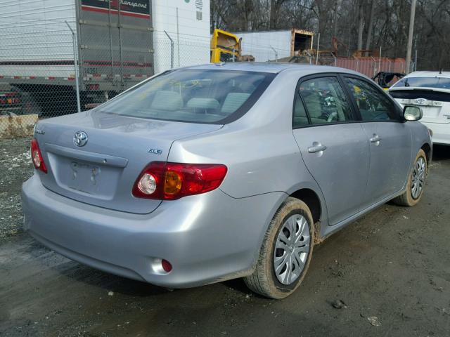 2T1BU4EE5AC292356 - 2010 TOYOTA COROLLA BA SILVER photo 4