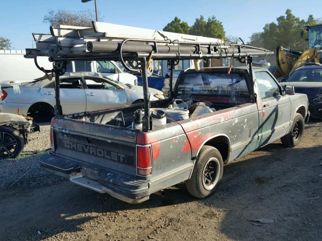 1GCCS14Z6M2145186 - 1991 CHEVROLET S TRUCK S1 GRAY photo 4