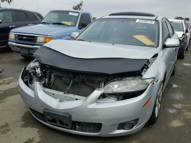 1YVHP84D965M31193 - 2006 MAZDA 6 S SILVER photo 2