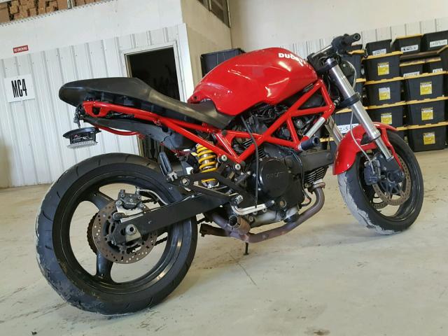 ZDM1RADMX7B098521 - 2007 DUCATI MONSTER 69 RED photo 3