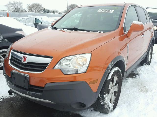 3GSDL43N98S621110 - 2008 SATURN VUE XE ORANGE photo 2