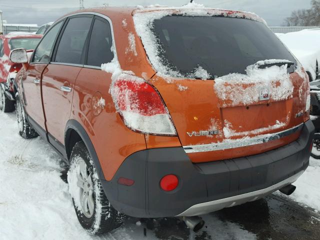 3GSDL43N98S621110 - 2008 SATURN VUE XE ORANGE photo 3