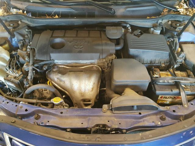 4T1BF3EK3AU573354 - 2010 TOYOTA CAMRY BASE BLUE photo 7