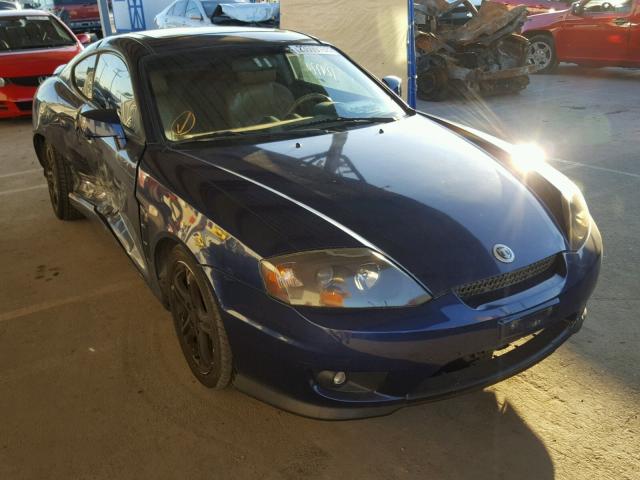 KMHHN65F66U226626 - 2006 HYUNDAI TIBURON GT BLUE photo 1