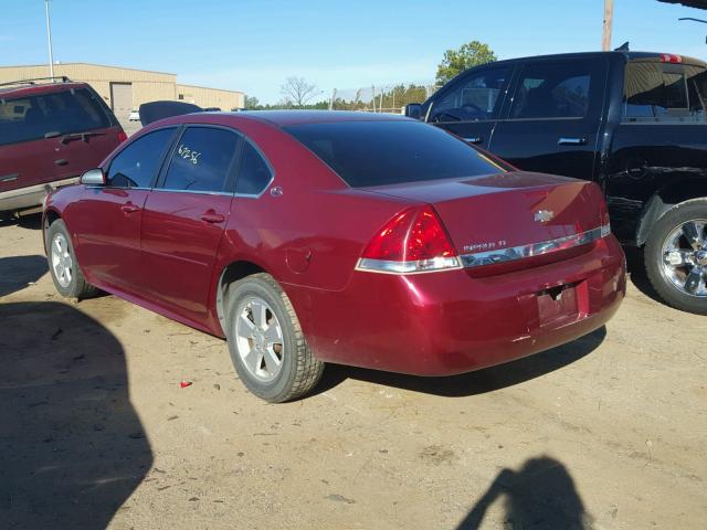 2G1WT57N691304346 - 2009 CHEVROLET IMPALA 1LT BURGUNDY photo 3