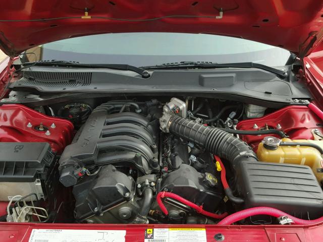 2B3KA43R27H723833 - 2007 DODGE CHARGER SE RED photo 7