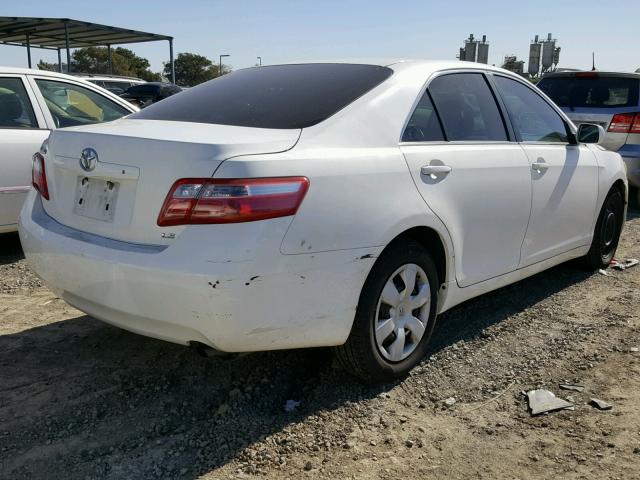 4T4BE46K89R131016 - 2009 TOYOTA CAMRY BASE WHITE photo 4