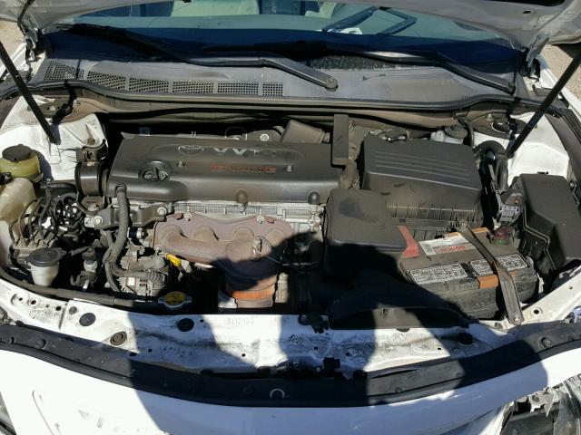 4T4BE46K89R131016 - 2009 TOYOTA CAMRY BASE WHITE photo 7