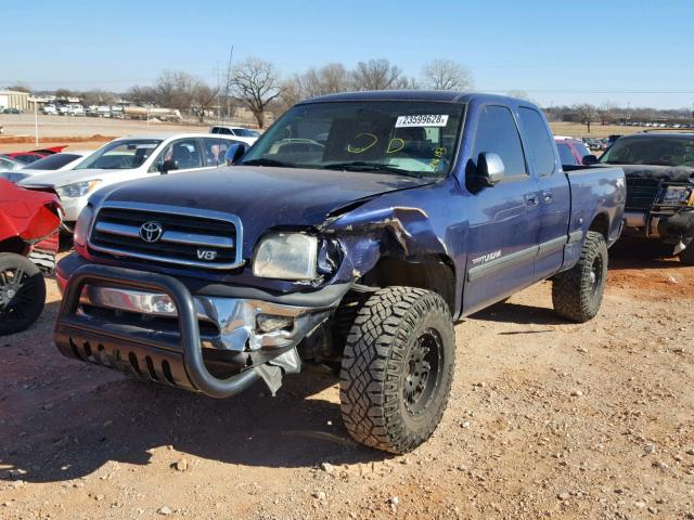 5TBBT44151S216153 - 2001 TOYOTA TUNDRA ACC BLUE photo 2