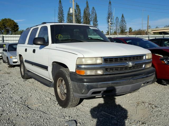 3GNEC16Z72G128847 - 2002 CHEVROLET SUBURBAN C WHITE photo 1