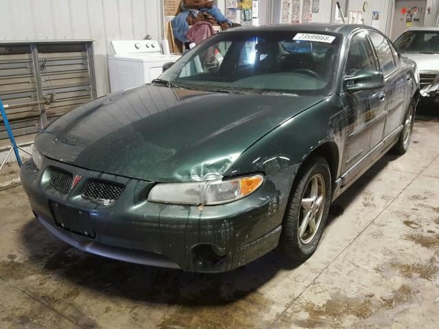 1G2WP52K6YF106578 - 2000 PONTIAC GRAND PRIX GREEN photo 2