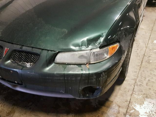 1G2WP52K6YF106578 - 2000 PONTIAC GRAND PRIX GREEN photo 9