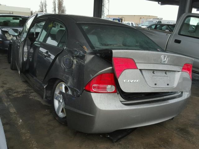 2HGFA16968H321388 - 2008 HONDA CIVIC EXL GRAY photo 3