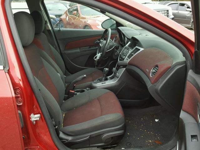 1G1PK5S93B7275575 - 2011 CHEVROLET CRUZE ECO RED photo 5