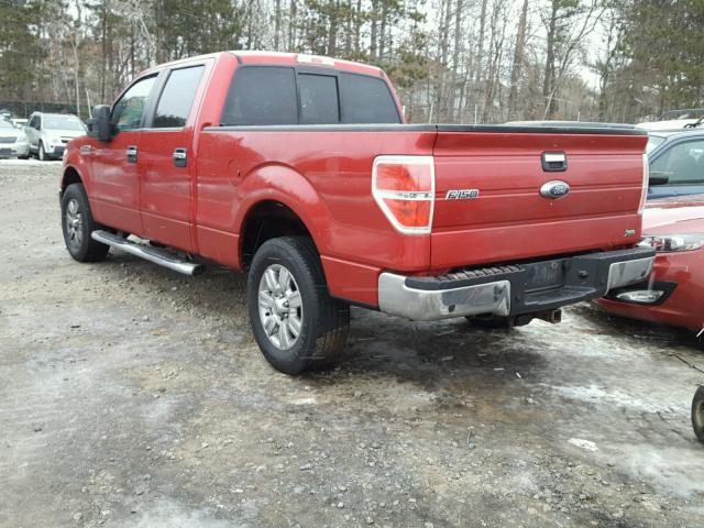 1FTFW1EV1AFC24119 - 2010 FORD F150 SUPER RED photo 3