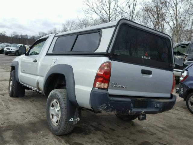 5TEPX42N77Z340959 - 2007 TOYOTA TACOMA SILVER photo 3