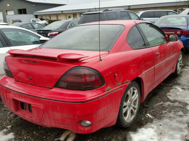 1G2NW12E2XM769478 - 1999 PONTIAC GRAND AM G RED photo 4