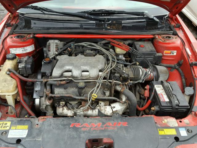 1G2NW12E2XM769478 - 1999 PONTIAC GRAND AM G RED photo 7