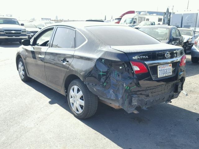 3N1AB7AP1EY236837 - 2014 NISSAN SENTRA S BLACK photo 3