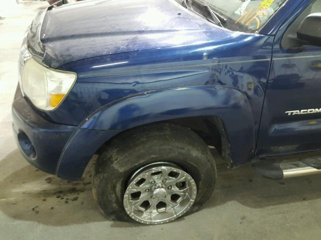 5TEKU72N47Z355651 - 2007 TOYOTA TACOMA DOU BLUE photo 9